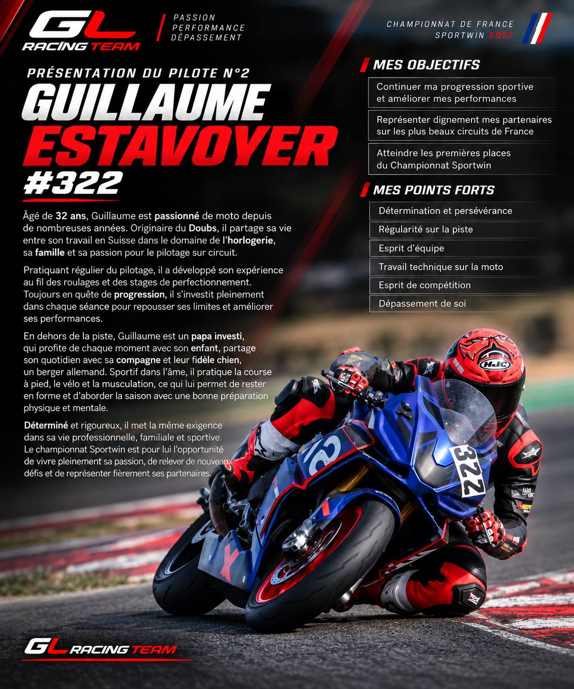 Guillaume Estavoyer, pilote numéro 322